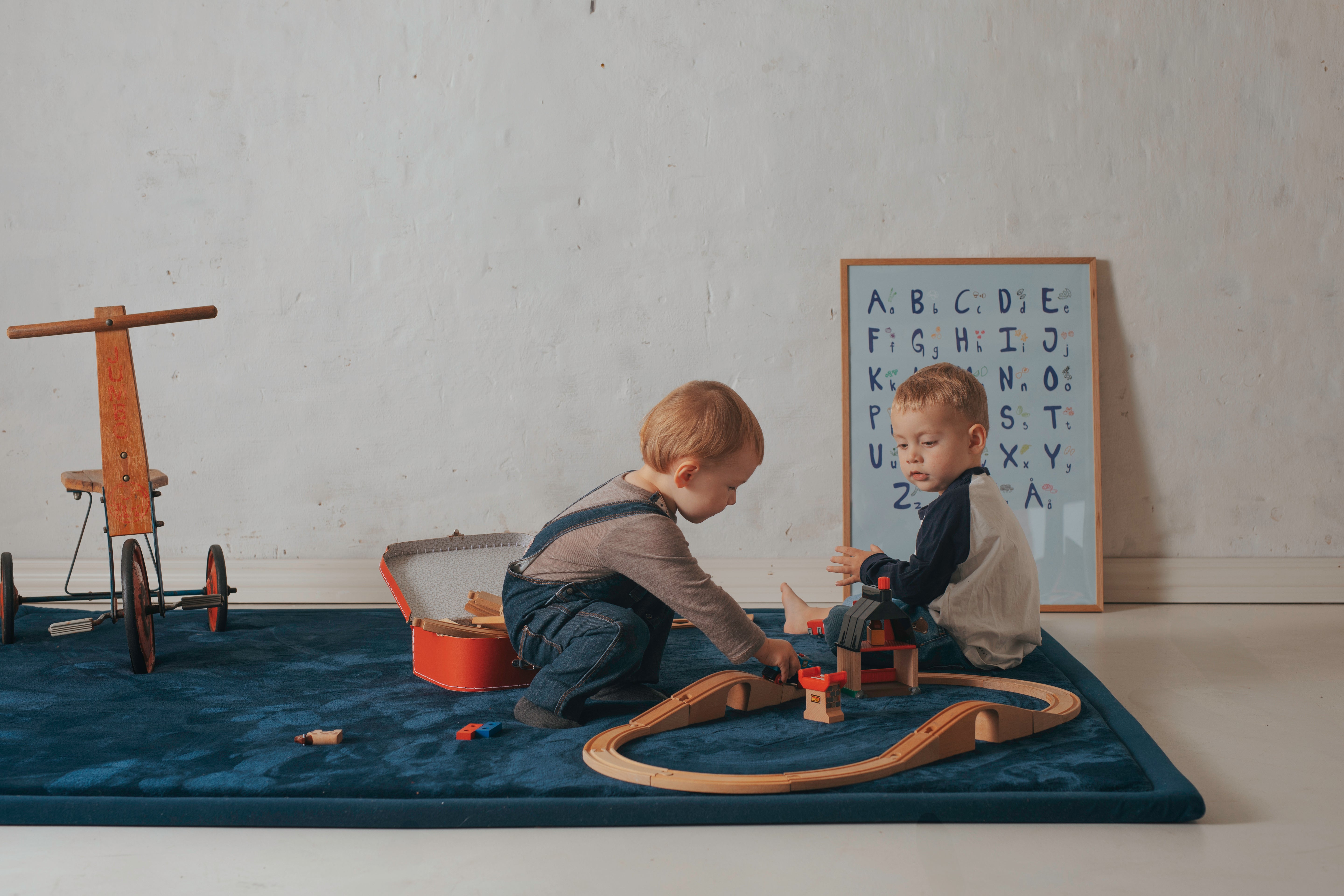 Vetus tæppe Mørkeblå