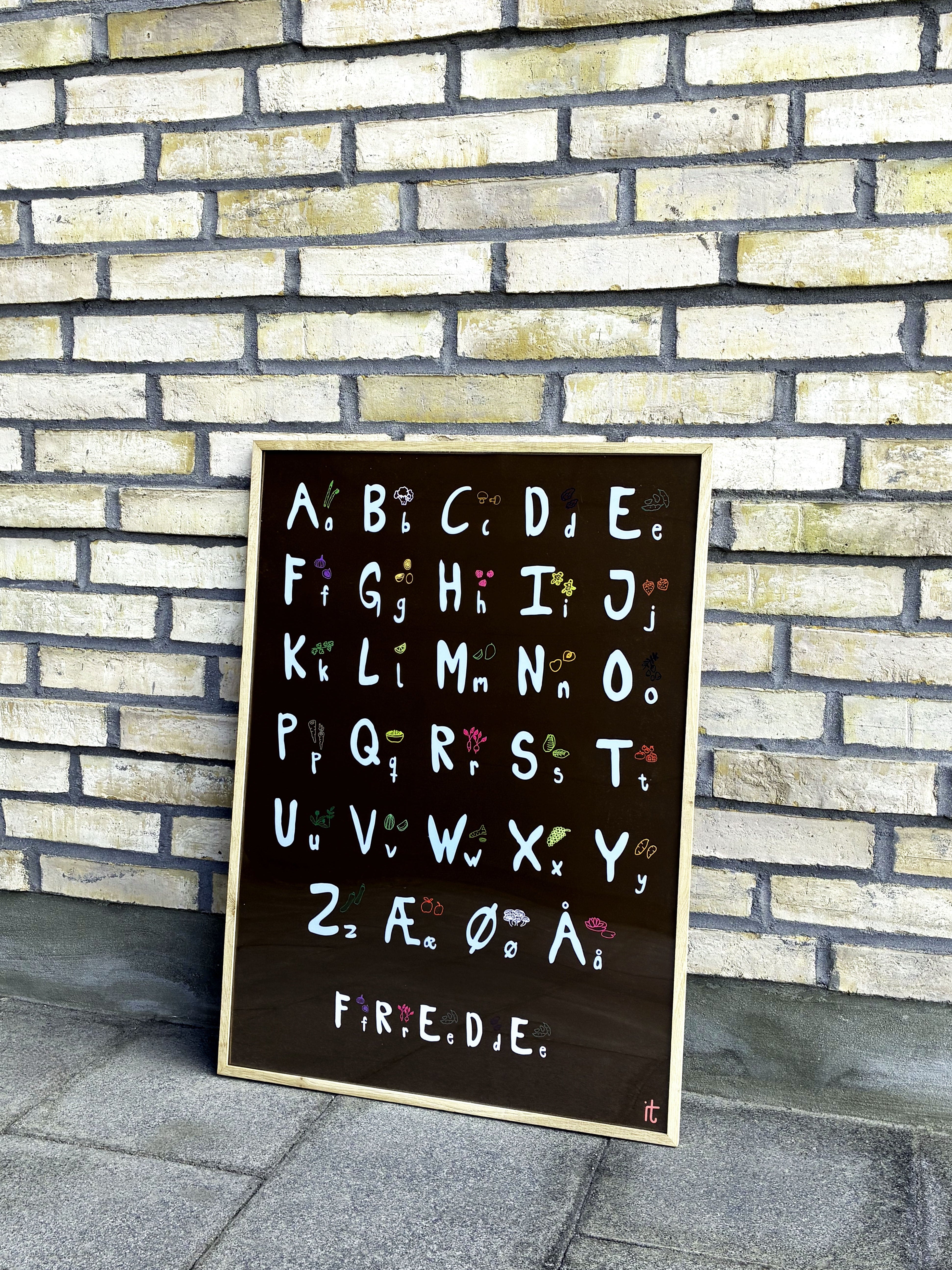 ABC Kærlighed - Brun - Med navn