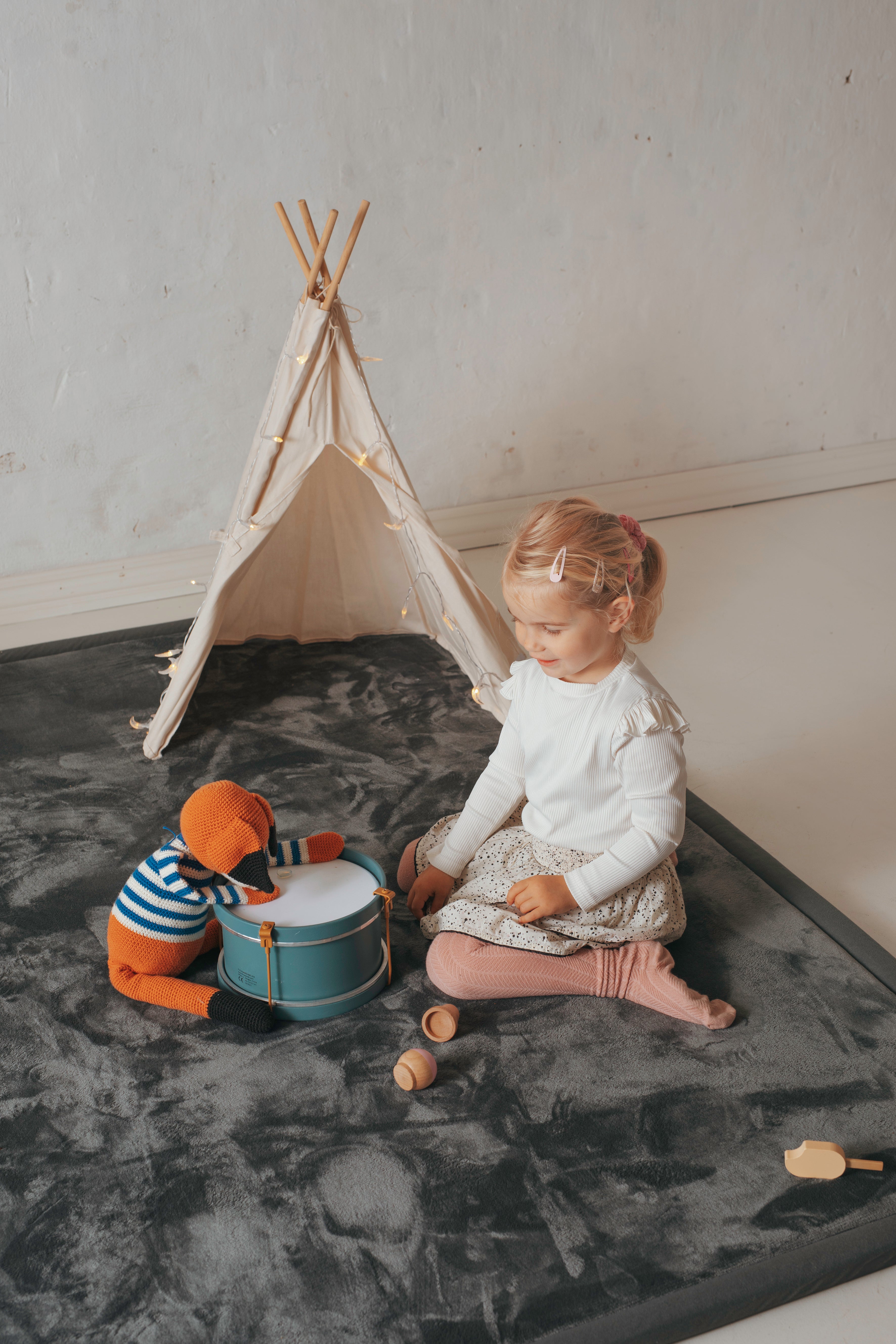 Vetus tæppe Mørkegrå