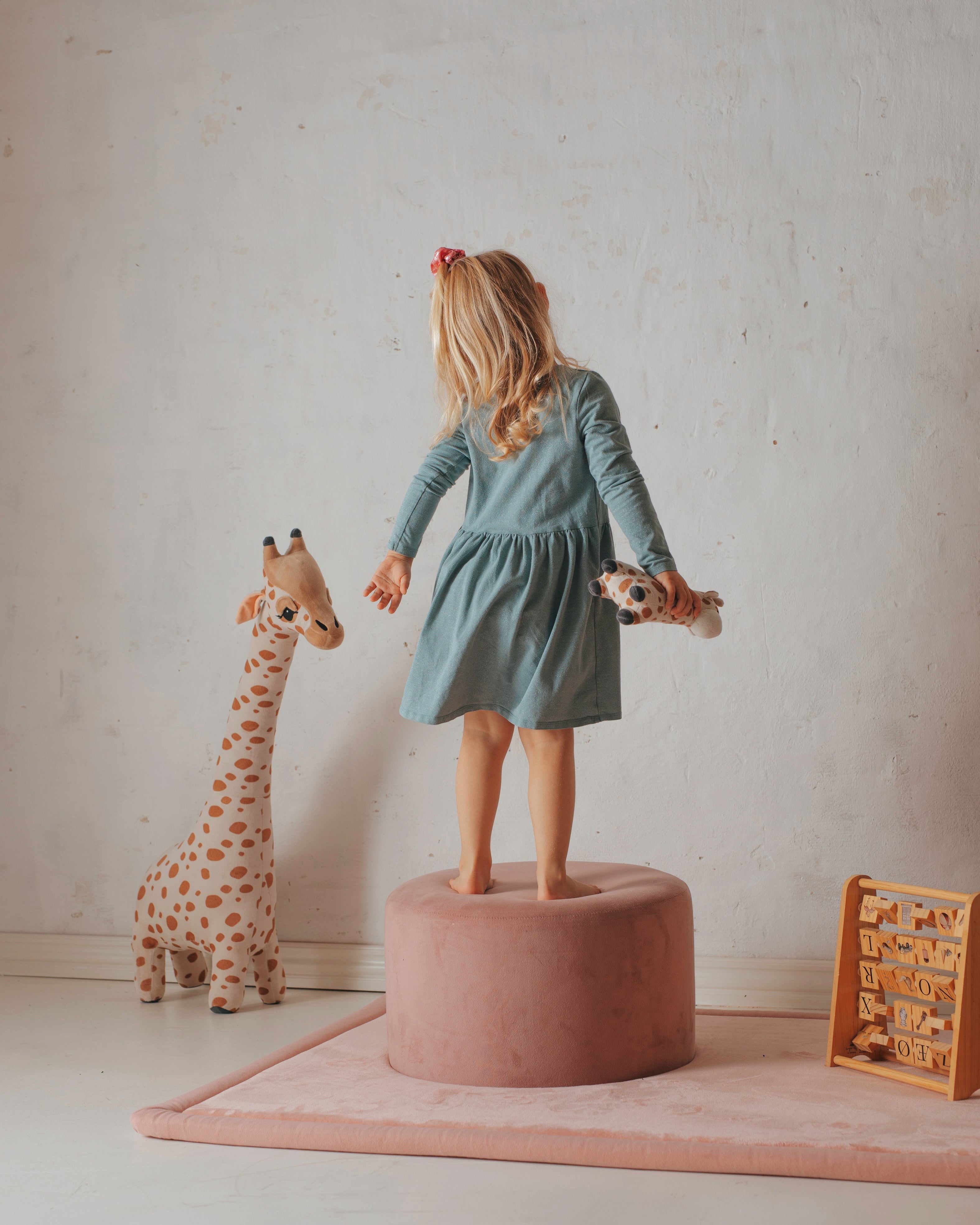 Vetus tæppe Lyserødt