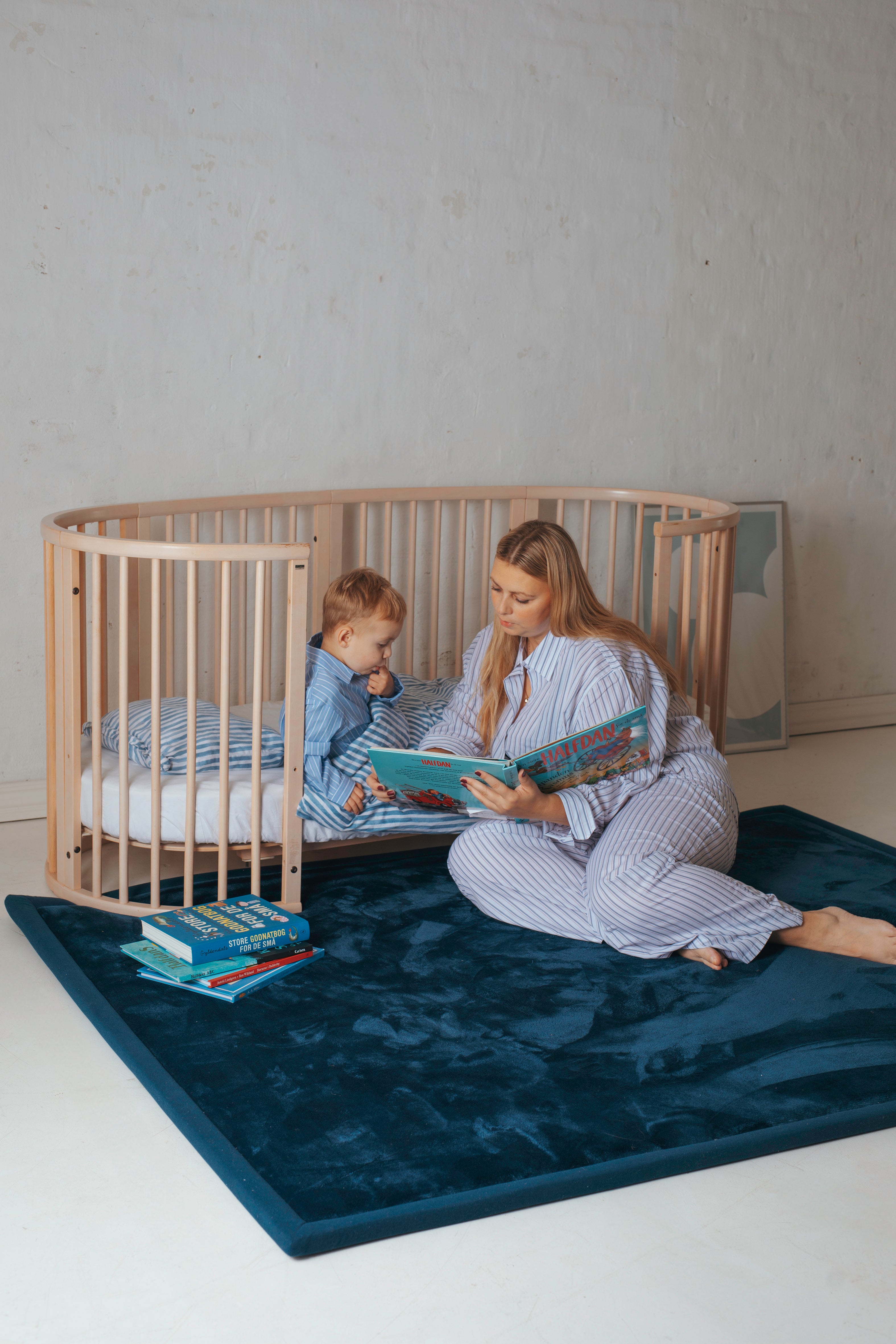 Vetus tæppe Mørkeblå