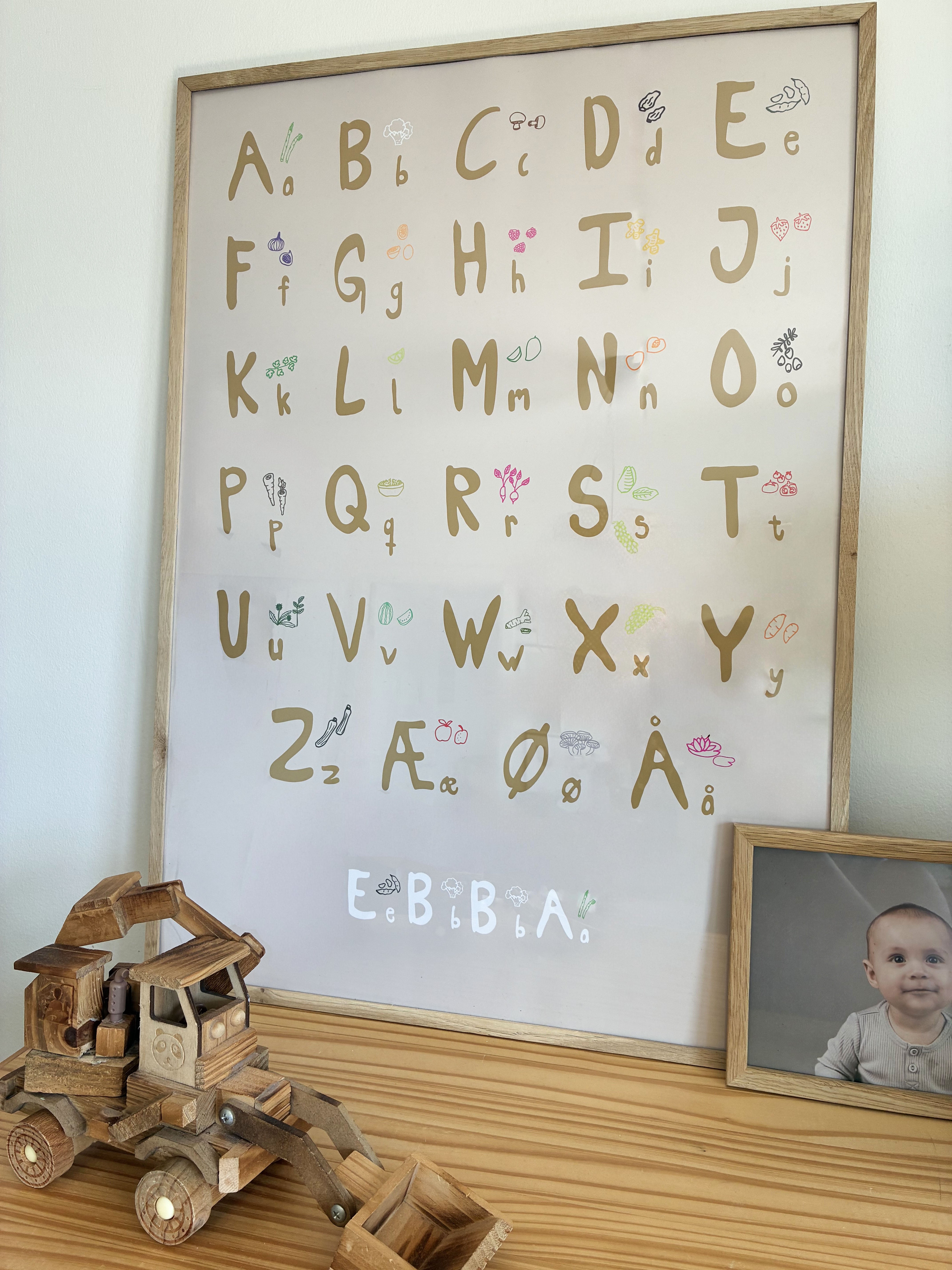 ABC Kærlighed - Beige - med navn